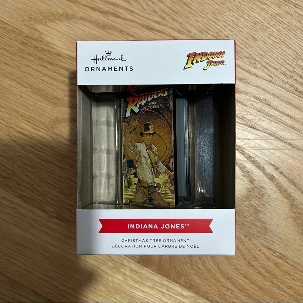 Hallmark Indiana Jones VHS Movie Christmas Ornament NEW